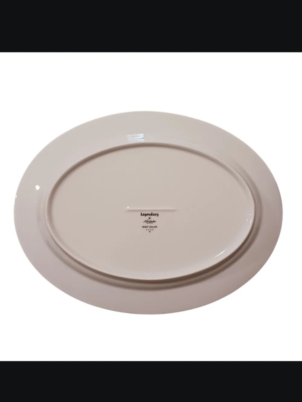 Noritake Legendary Sweet Leilani 3482 Oval Platter Platnium Rim